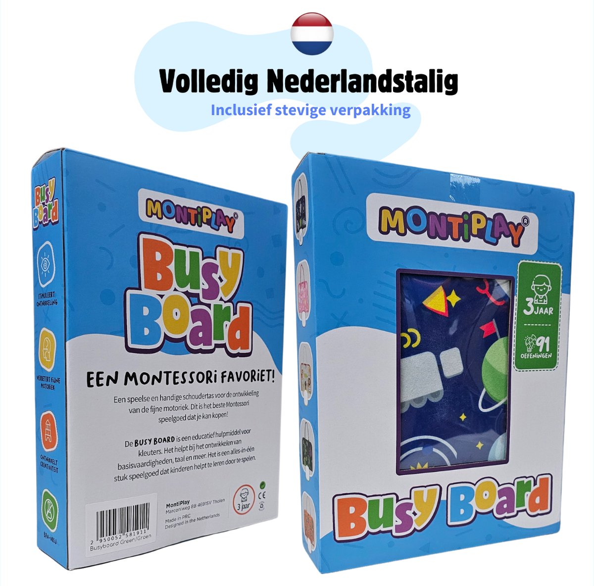 LearnPlay™️ | Stimuleer de ontwikkeling van je kind met het Montessori Busy Bord