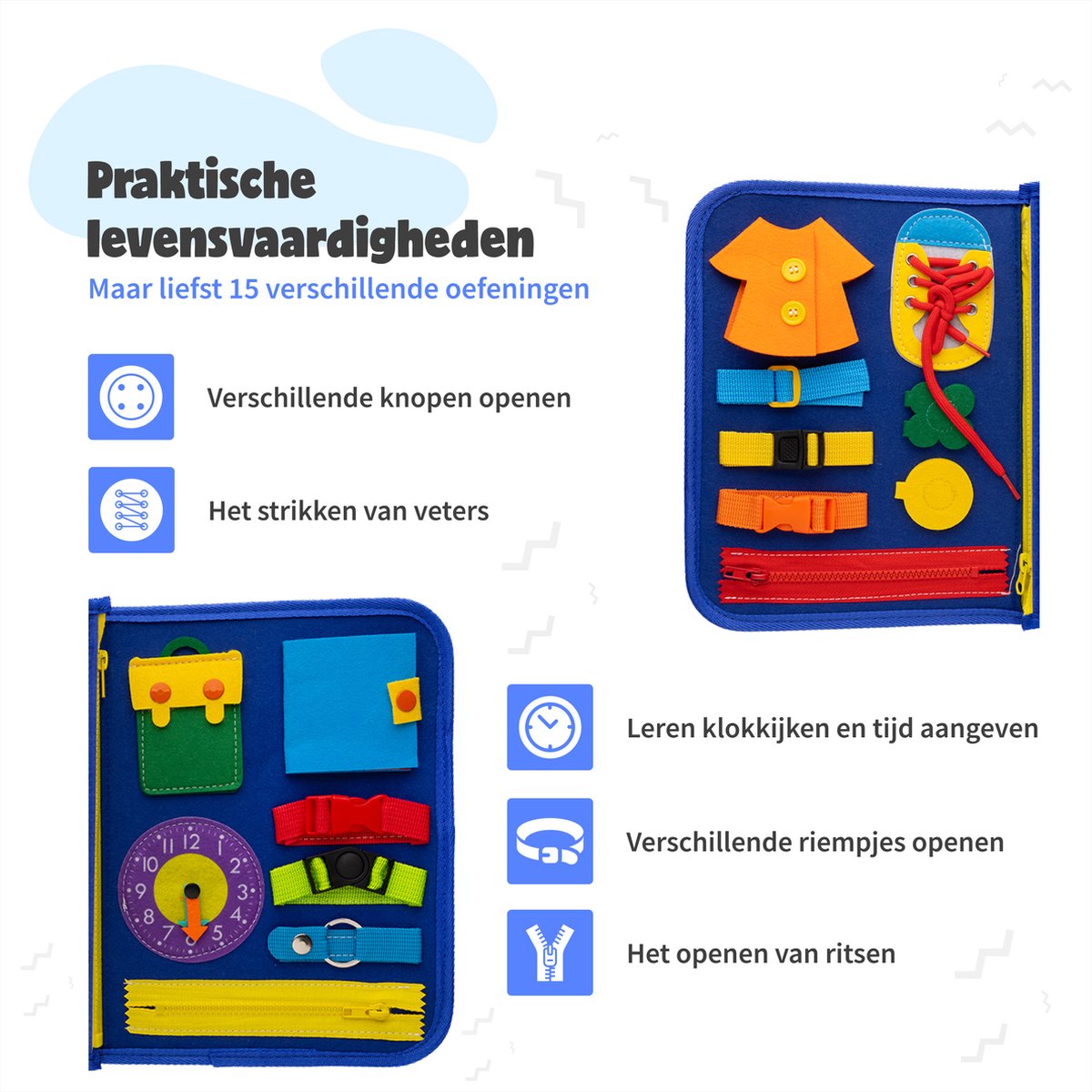 LearnPlay™️ | Stimuleer de ontwikkeling van je kind met het Montessori Busy Bord