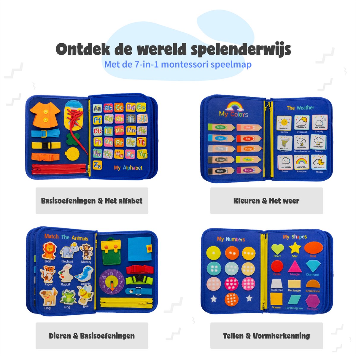 LearnPlay™️ | Stimuleer de ontwikkeling van je kind met het Montessori Busy Bord