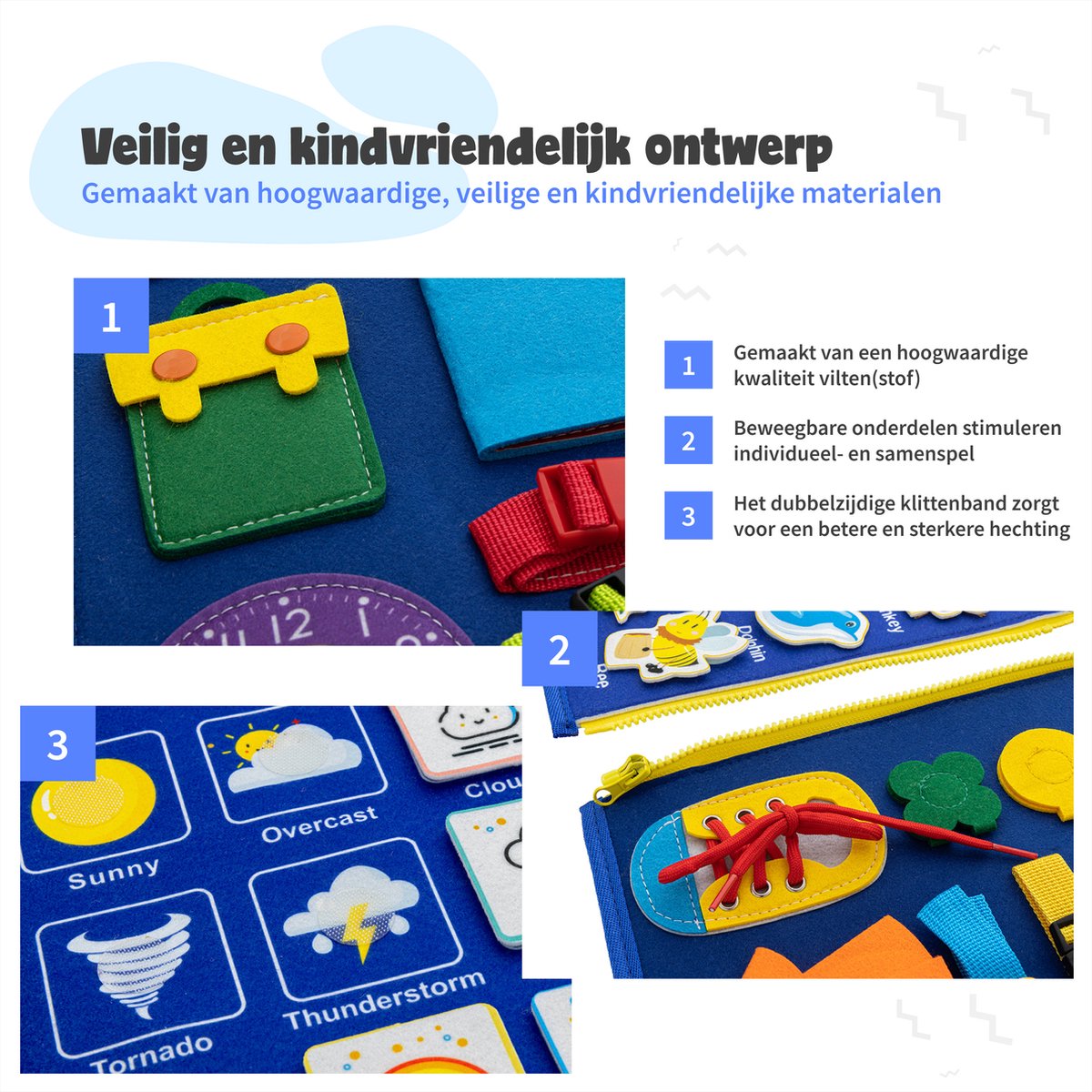 LearnPlay™️ | Stimuleer de ontwikkeling van je kind met het Montessori Busy Bord