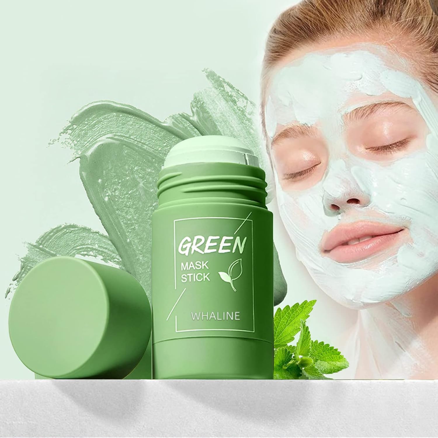 ClearGlow™️ | Groene Gezichtsmasker tegen Zwarte Puntjes