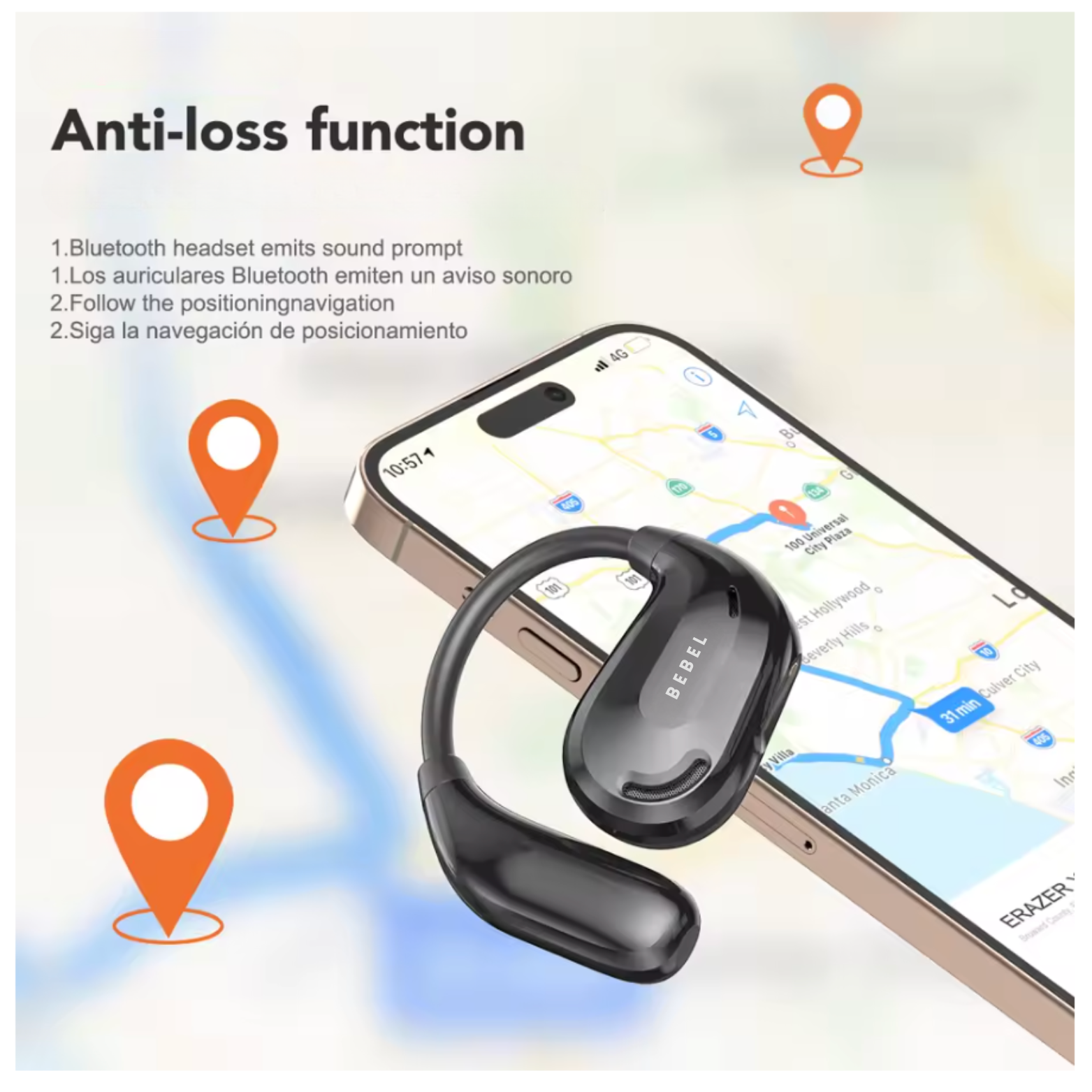 AeroBeats™ | Draadloze oordopjes met oorhaak en HiFi-geluid