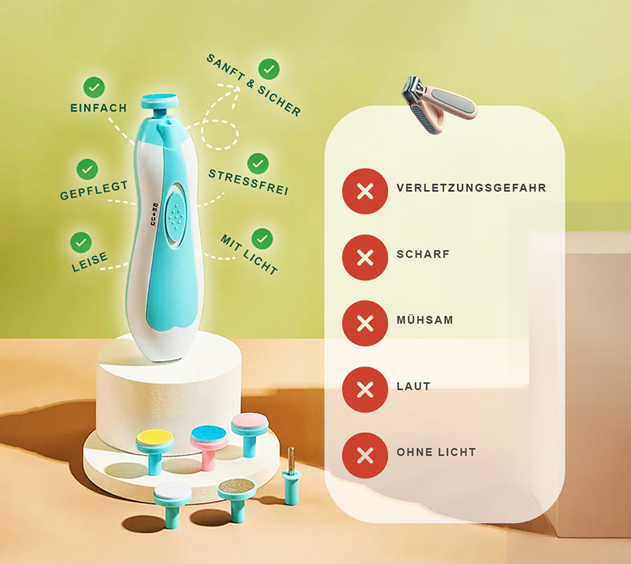 BabyVibe™ | De Veiligste en Gemakkelijkste Manier om de Nagels van je Baby te Verzorgen